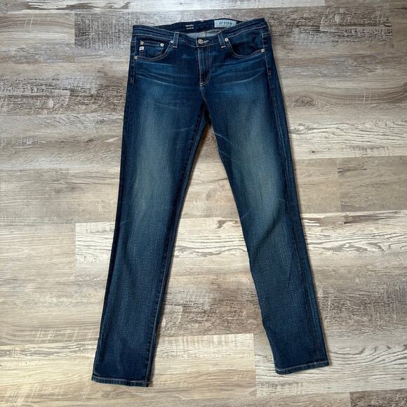AG Adriano Goldschmied The Stilt Jeans 29R Dark Wash Cigarette Leg Denim - Picture 1 of 8